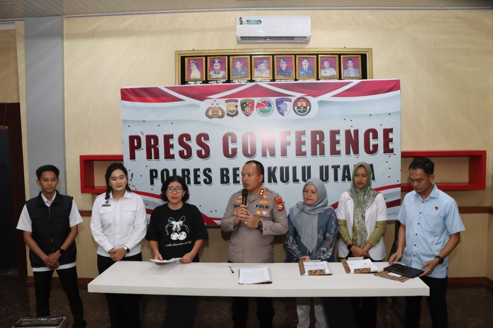 Polres Bengkulu Utara Gelar Press Release: Siswa MIN 02 Meninggal Bukan Karena Keracunan MBG