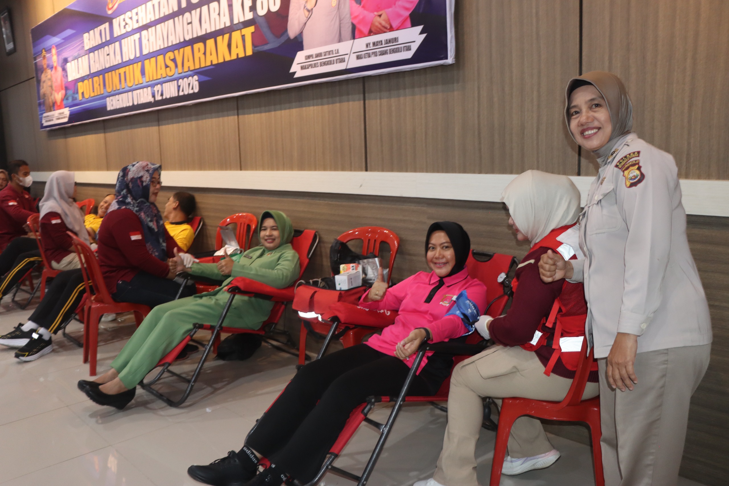 Polres Bengkulu Utara Gelar Bakti Kesehatan Hari Bhayangkara ke-80, Polri untuk Masyarakat