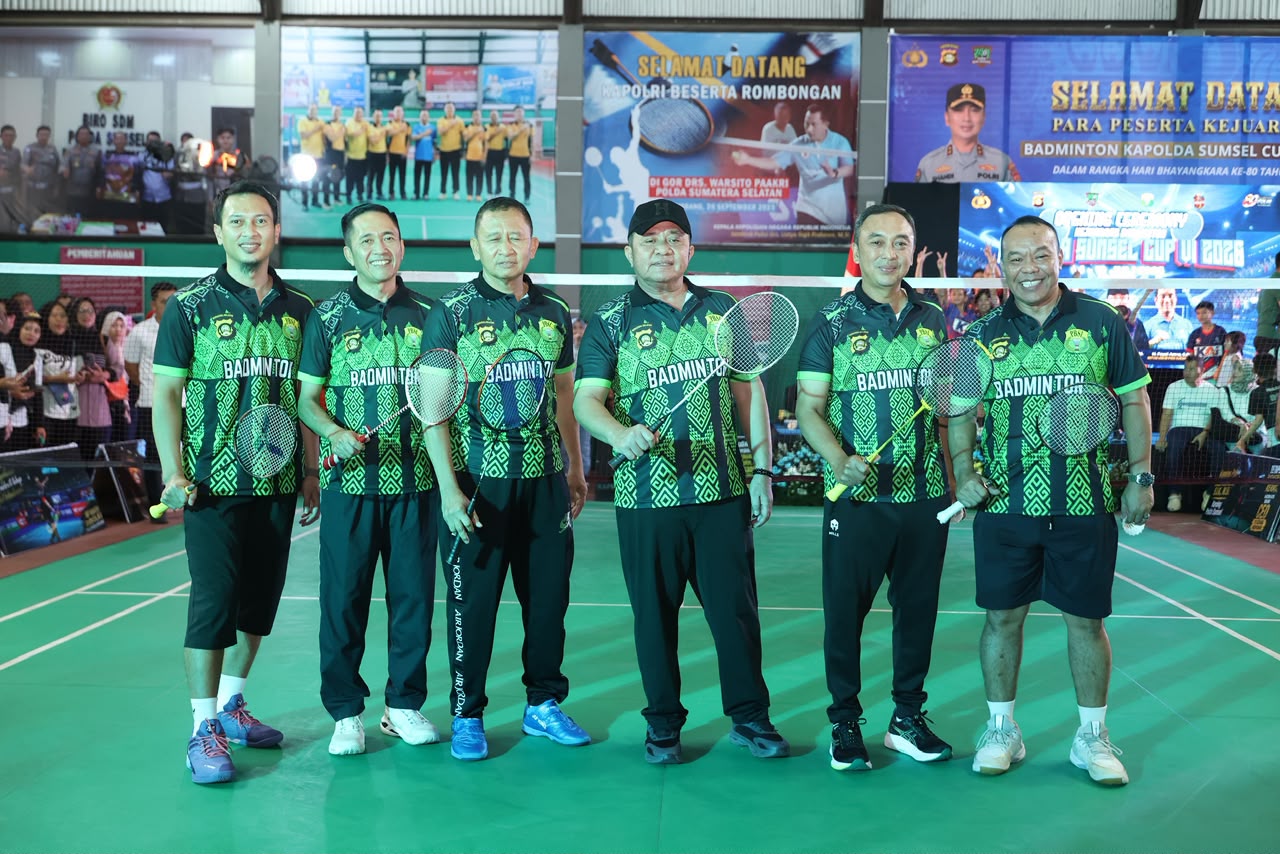 ​Perkuat Sinergi dengan Masyarakat, Polda Sumsel Gelar Badminton Kapolda Cup 2026 yang Diikuti Ribuan Peserta