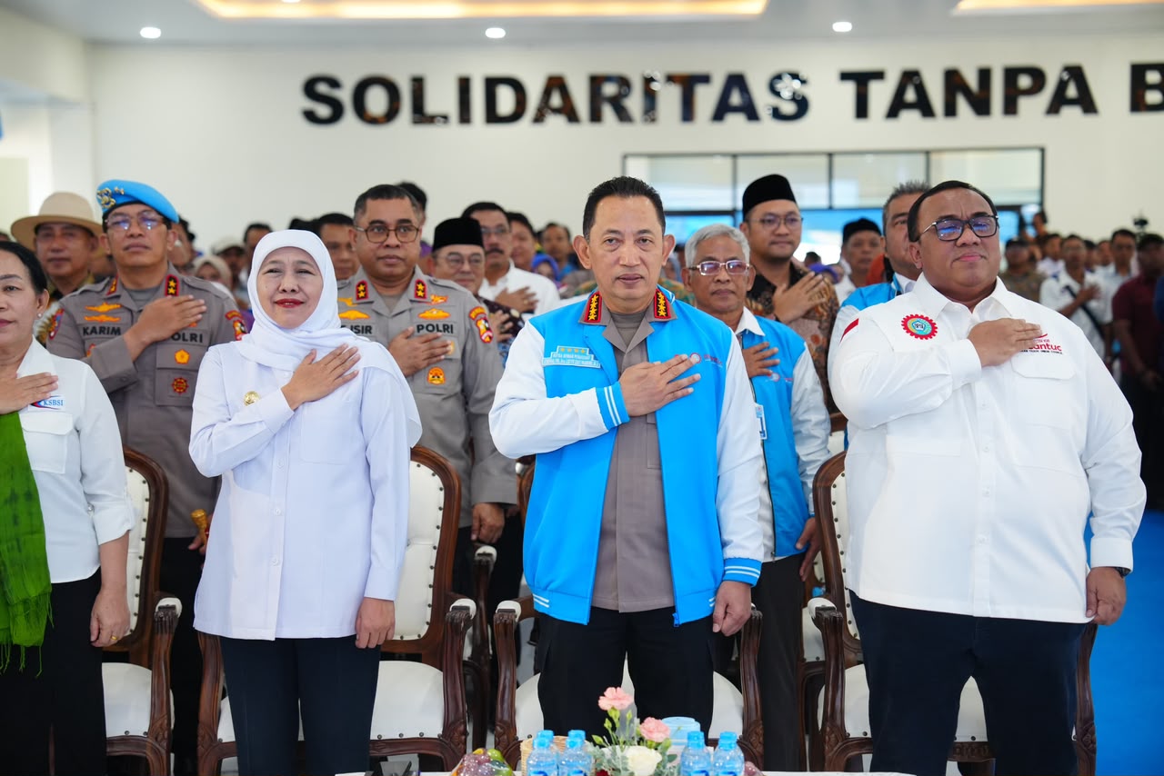 Kapolri Resmikan Gedung KSPSI AGN Jatim